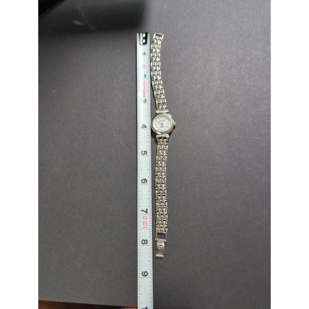 Jean Marc Silver-Tone Crystal And Mother Of Dial Women's WatchJean Marc·Size: OS